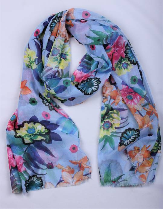 Alice & Lily printed scarf blue Style : SC/4792BLU